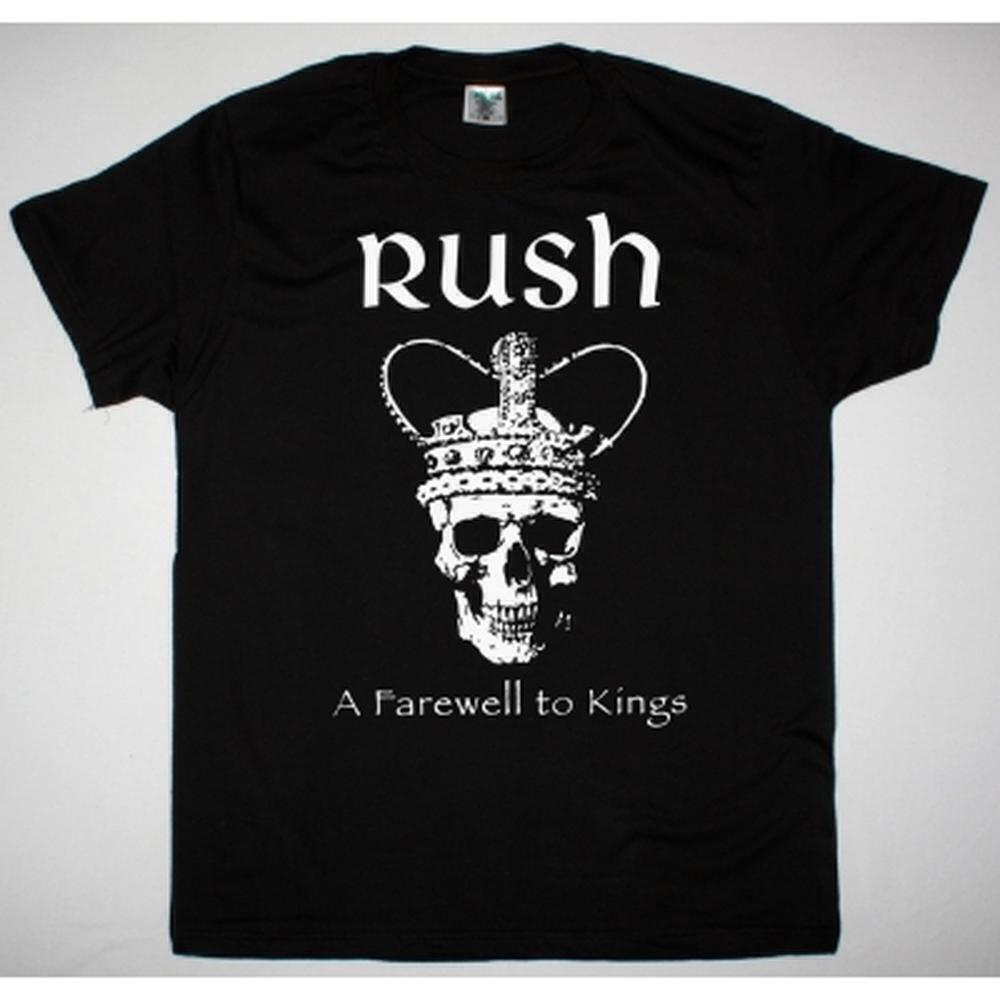 Rush A Farewell To Kings Rock Band Classic Graphic Black Graphic Graphic T-Shirt